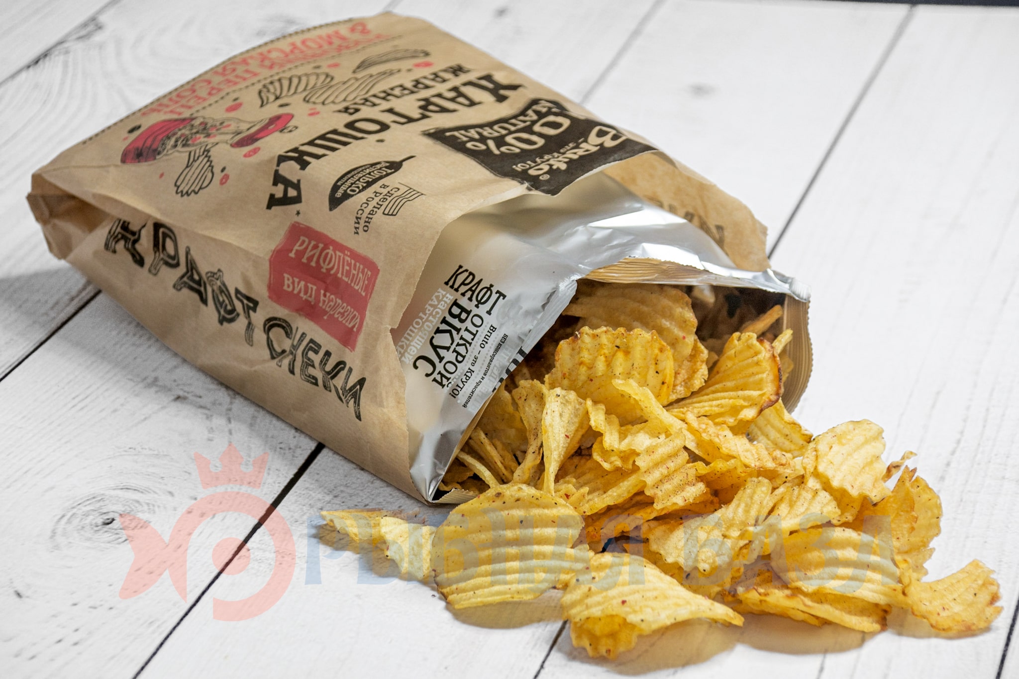 Картошка "Bruto" 120 г. (РОЗОВЫЙ ПЕРЕЦ) натуральная жареная "Крафт снеки"